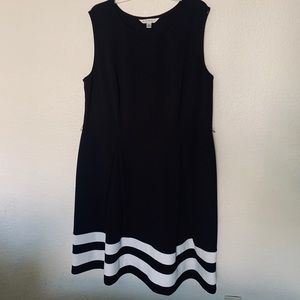 AA Studio Black Fit and Flare Dress